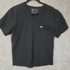 FIGS Scrub Technical Collection Mens Medium‎ Black Top Medical